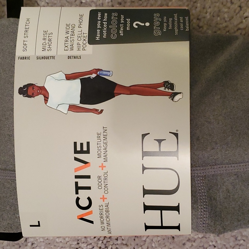 HUE MID RISE SHORTS - L - Picture 2 of 6